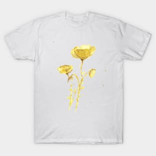 Watercolor Poppy Flower T-Shirt